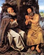 SAVOLDO, Giovanni Girolamo St Anthony Abbot and St Paul France oil painting artist